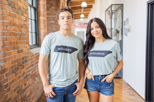 Bamboo State of Whiskey Tee -Eucalyptus