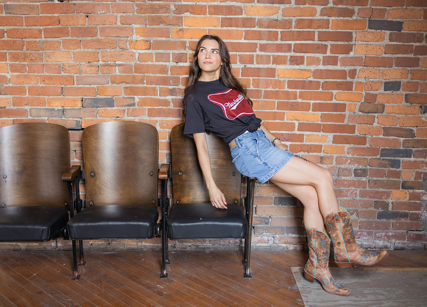 Nashville High Life Black Tee -