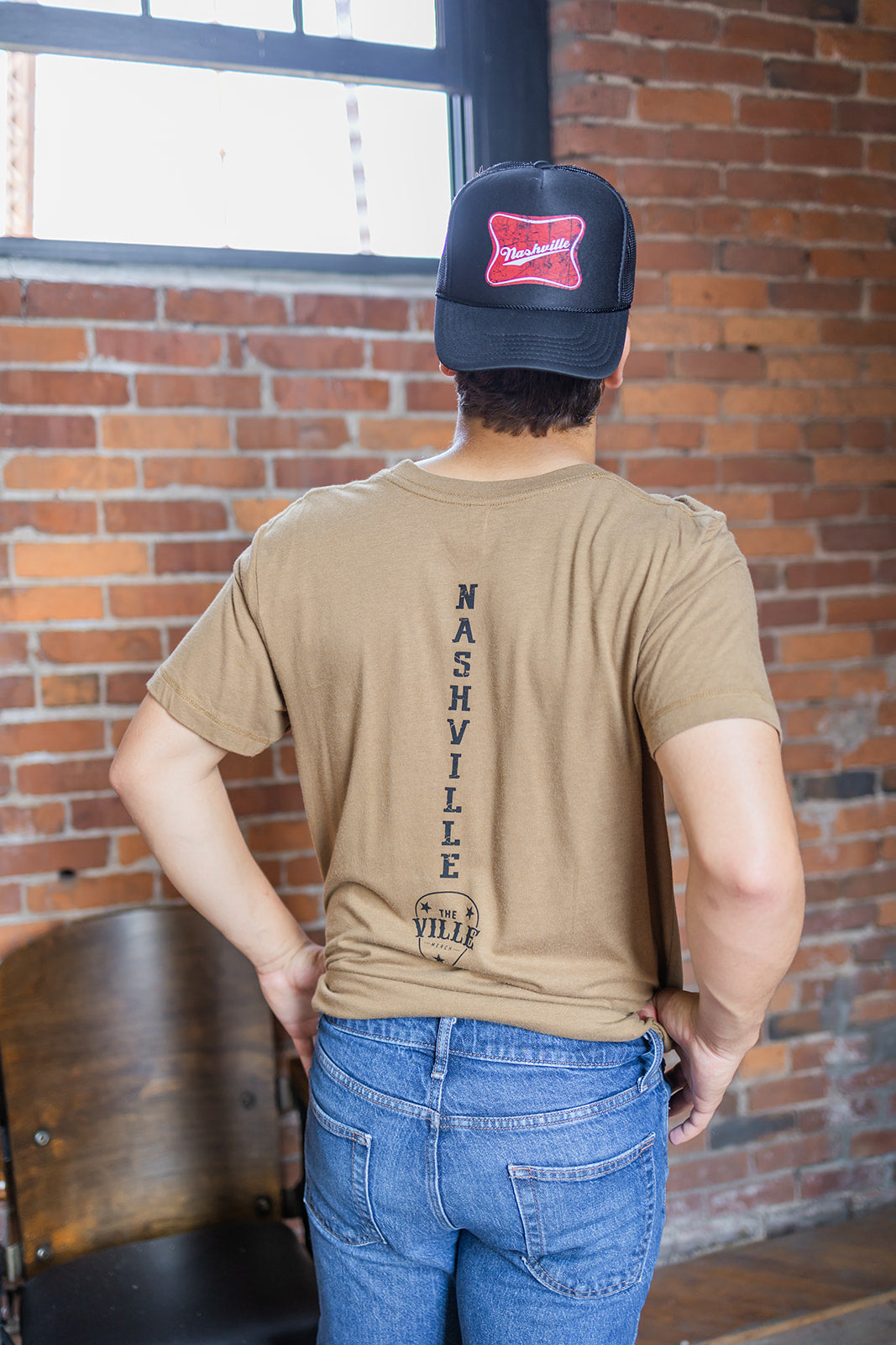 Bamboo Music City Flag Tee Brown -