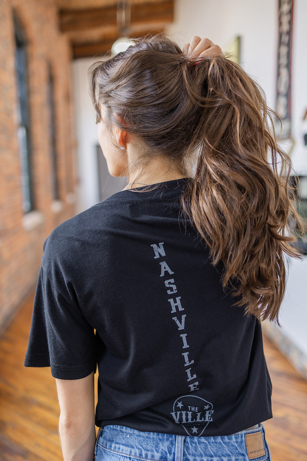 Bamboo Black Music City Flag Tee -