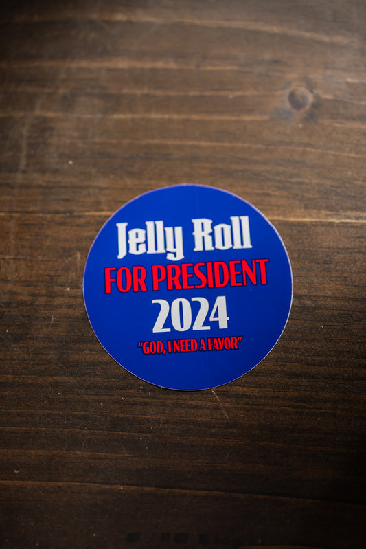 Jelly Roll For President Decal