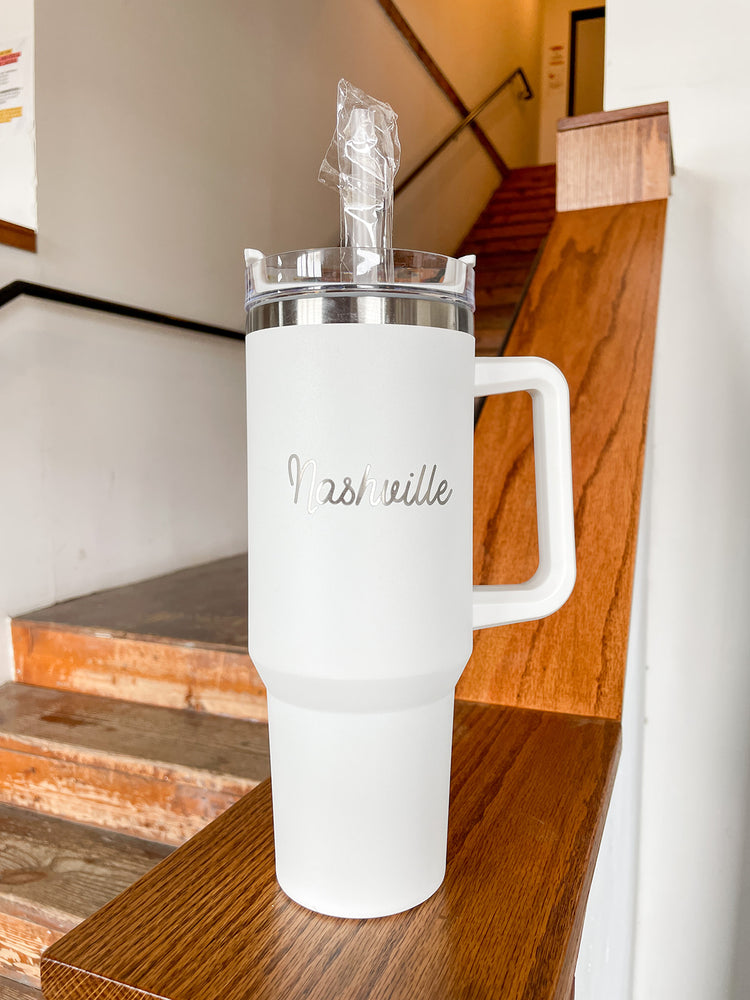 
                  
                    Load image into Gallery viewer, 40oz Premium Handle Tumbler
                  
                