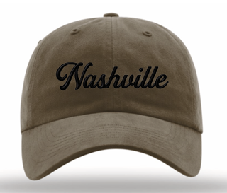 Nashville Brown Puff Embroidery Hat