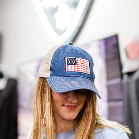 Music City Flag Patch Unstructured Mesh Snapback