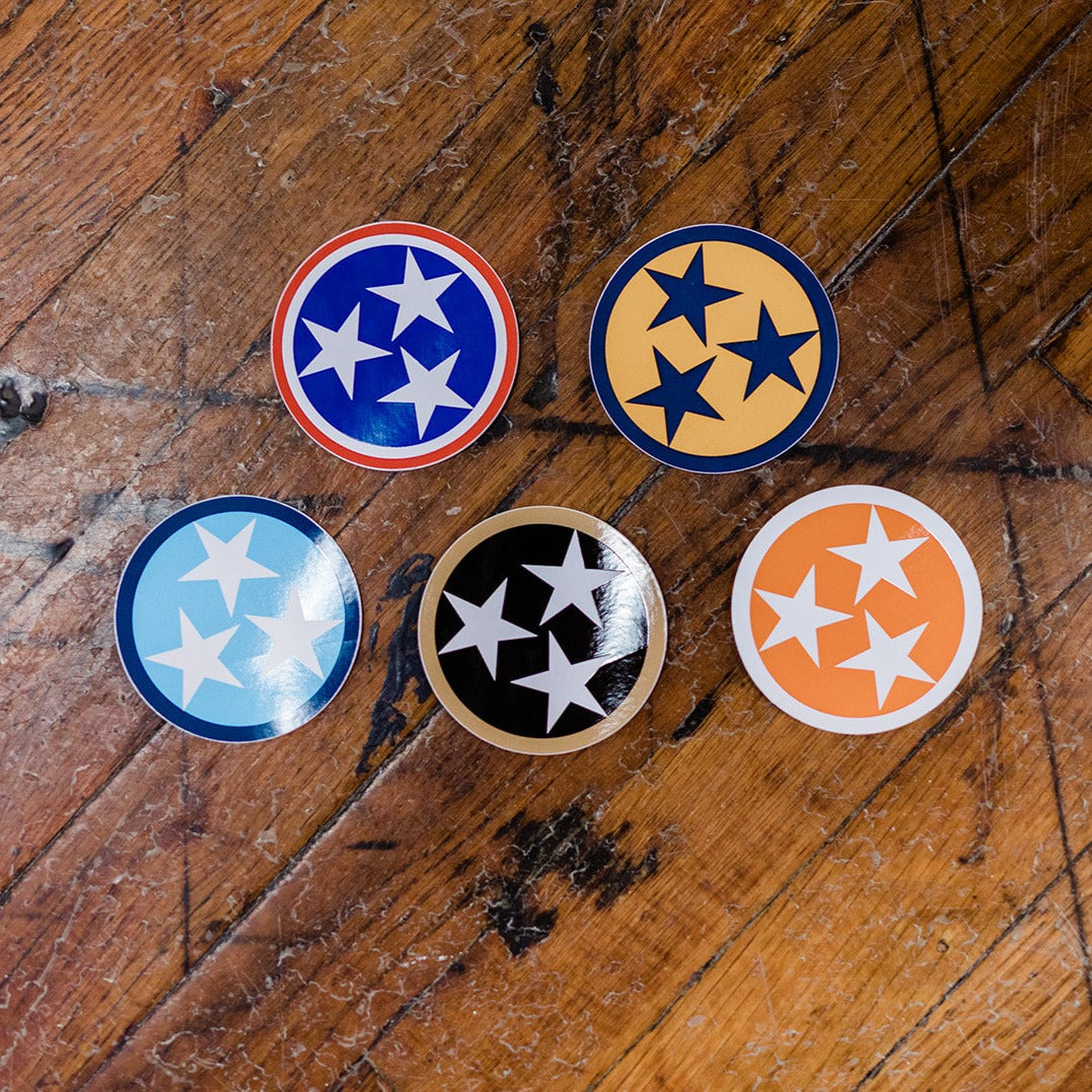 Tri Star Decal (Assorted colors)