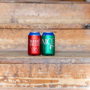 
                  
                    Load image into Gallery viewer, Christmas Naughty and Nice Metallic Nashville Coolies
                  
                