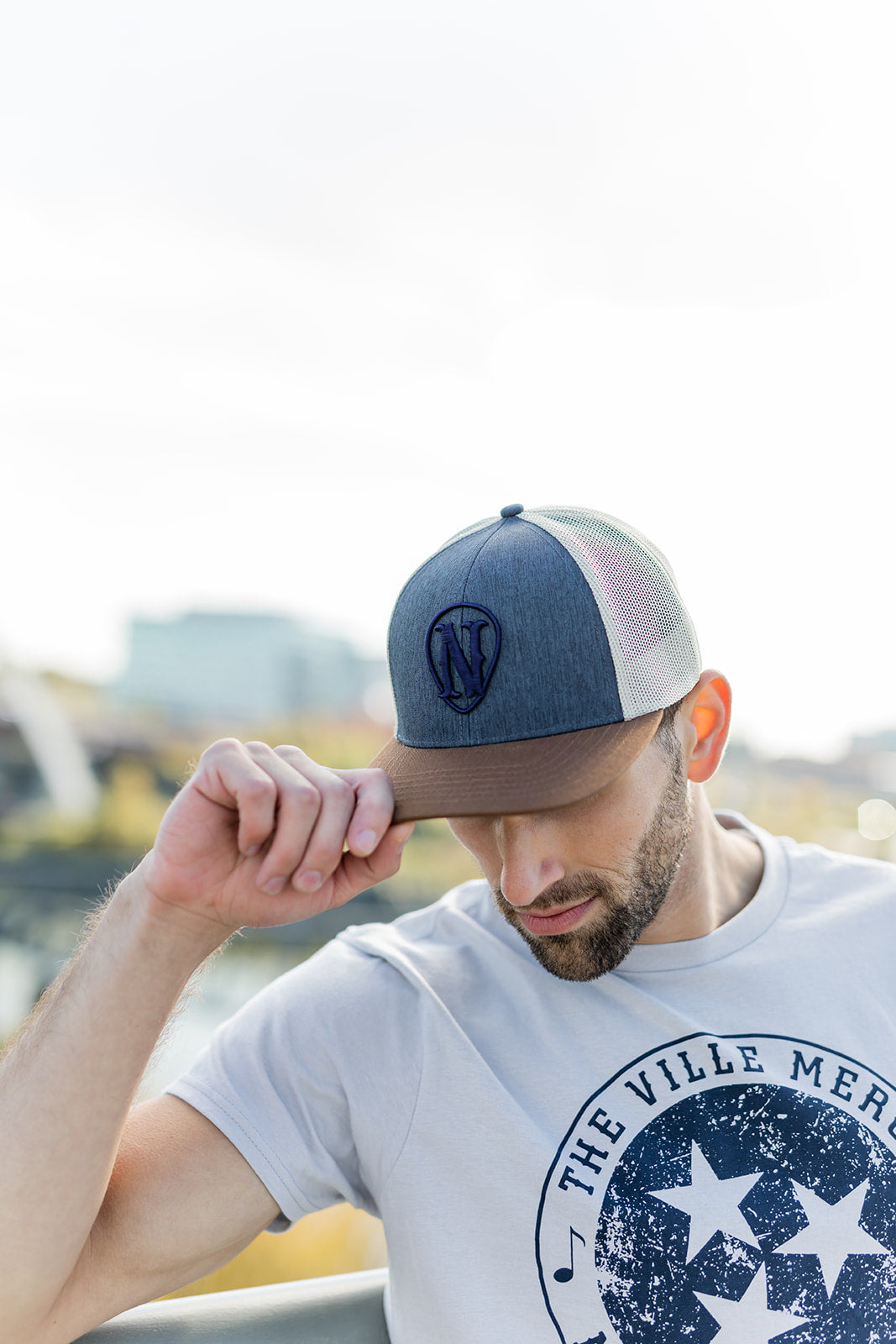Nashville Shield Structured Mesh Snapback