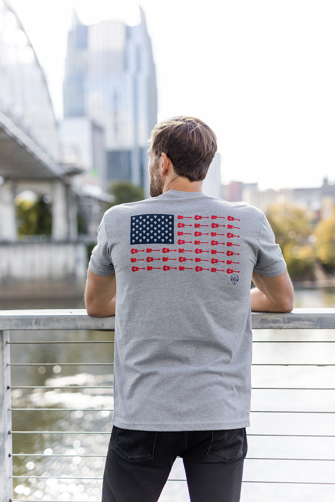 
                  
                    Load image into Gallery viewer, Nashville Music City Flag Softstyle Tee
                  
                