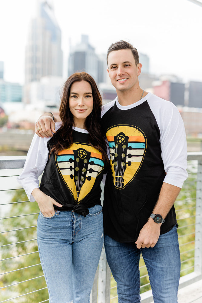 Nashville Vintage Guitar Pick 3/4 Sleeve Raglan