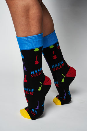 
                  
                    Load image into Gallery viewer, Adult Nashville Guitar Socks
                  
                