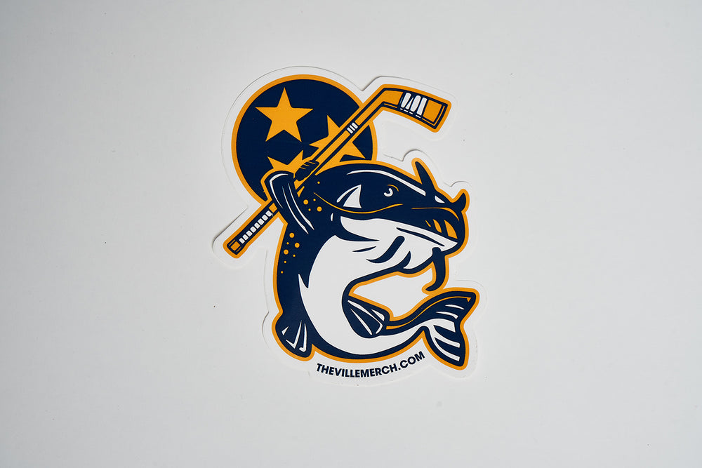 Stanley the Catfish Hockey DECAL