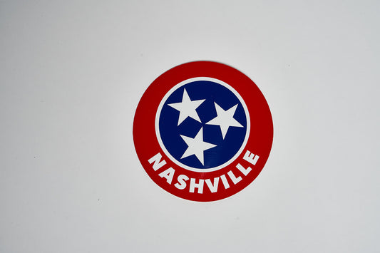 Tri-Star Nashville Decal - 4" Circle