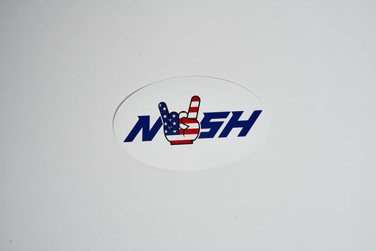 NASH Hard Rock Oval Decal - 3"x 5"