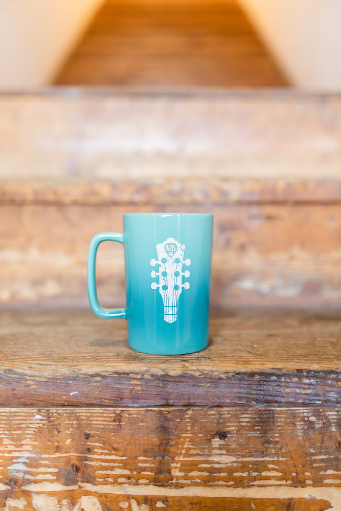 14oz Teal Nashville Guitar Mug -
