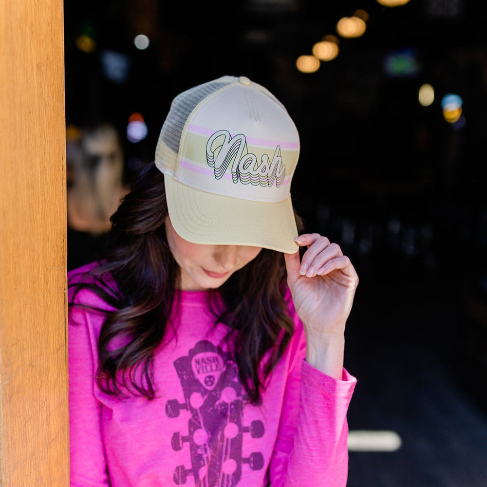 Yellow Nash Retro Trucker Hat