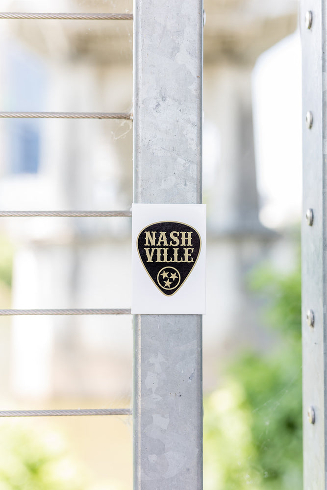 Nashville Pick Magnet - Blk/Gld