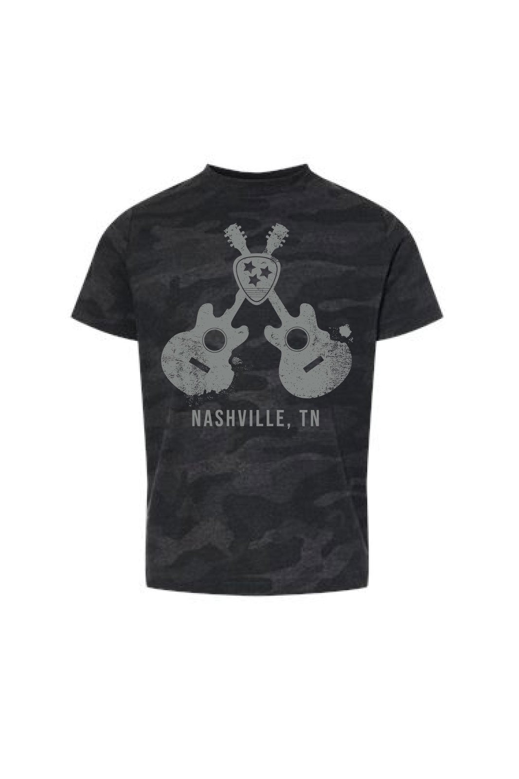 Crossed Guitars Storm Camo Toddler Tee -